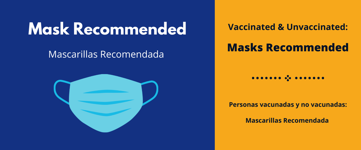 Masks recommended sign