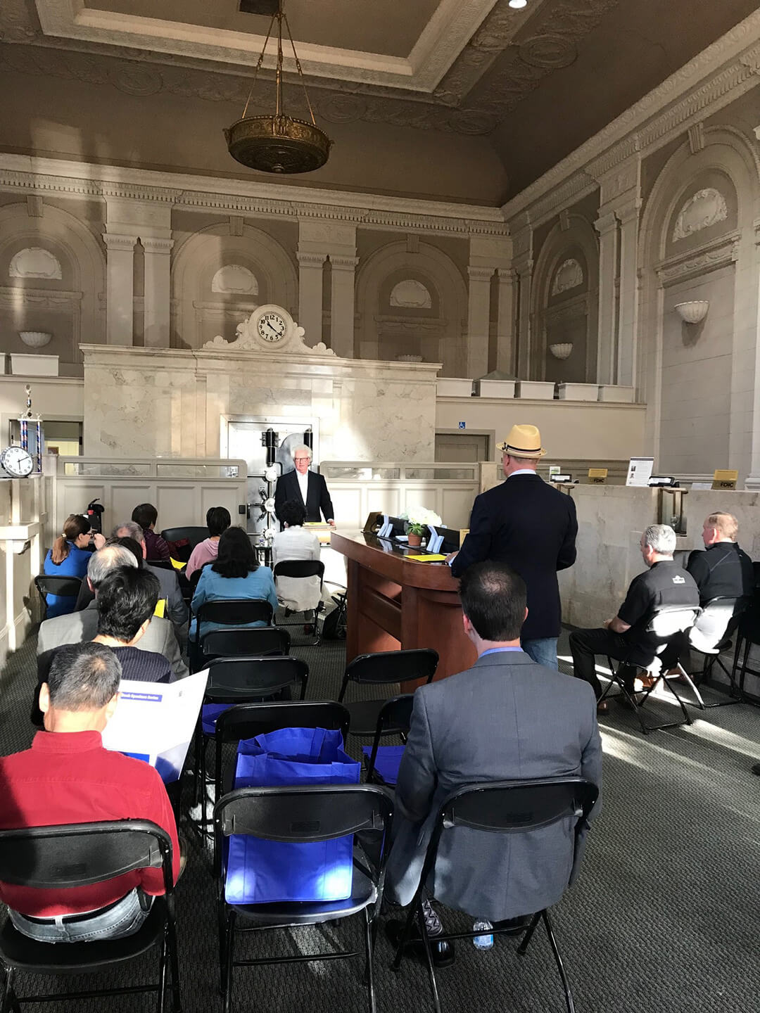 Alameda Speakers Series event at Beacon Business Bank in Alameda.