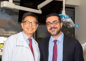 Dr. Choi with Amir Zahedani.