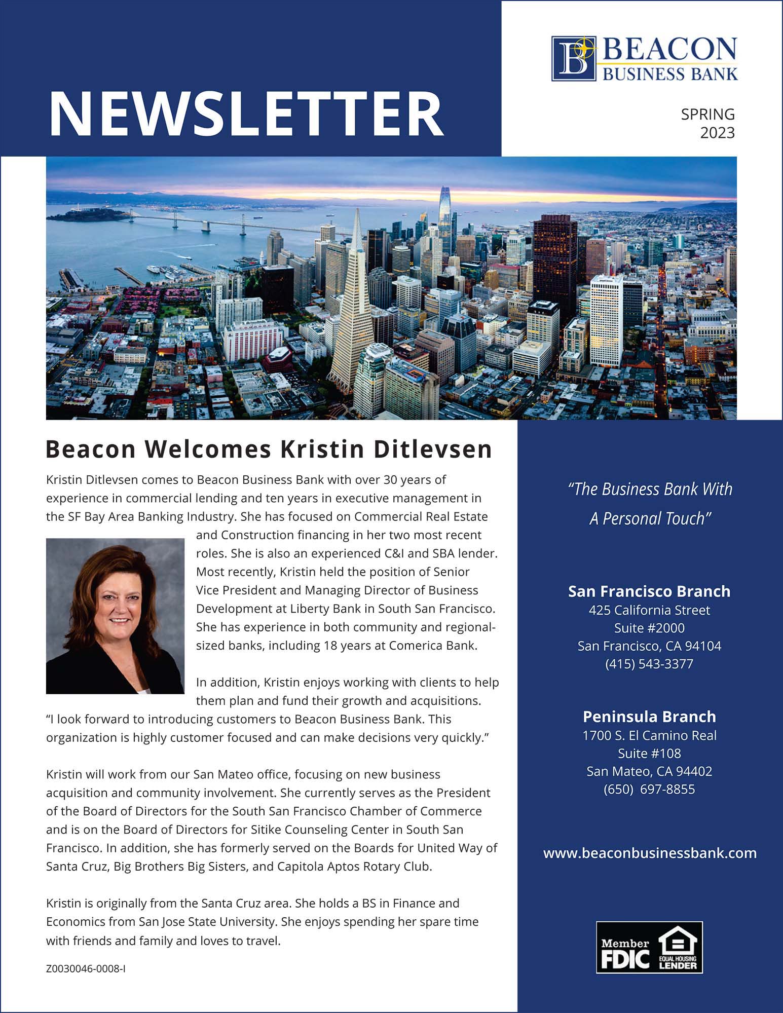 Spring 2023 Newsletter page 1